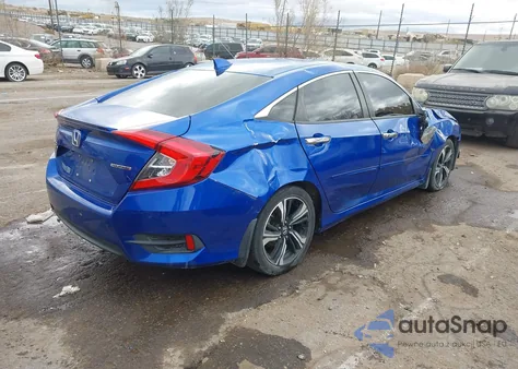 2018 Honda Civic Touring из США, поврежденный, VIN JHMFC1F94JX024385